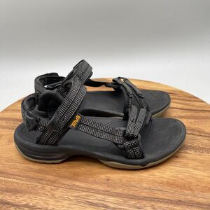 Teva Terra FI Lite Sandals Womens Size 8.5 Black Casual Comfort Hiking Walking